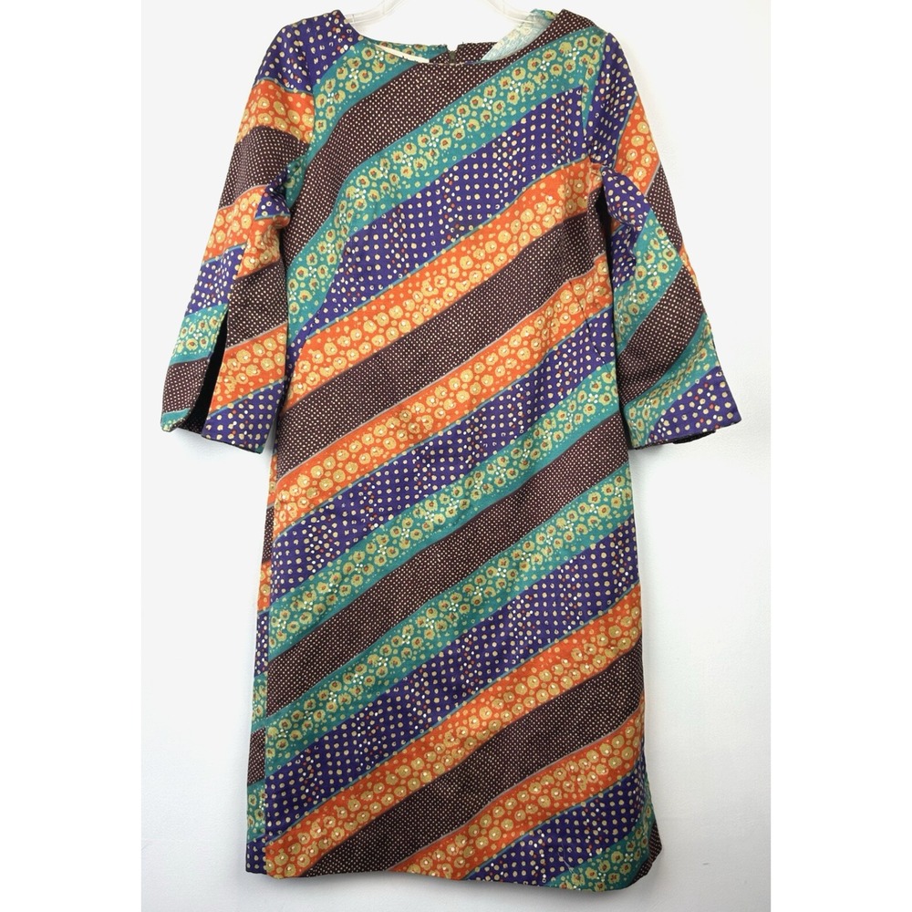 Vintage Liberty House Tori Richard Honolulu Dress 1960s Womens 10 Stripe Read